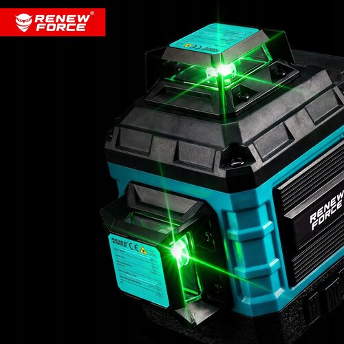  Komplet aku. 16 linijski zeleni gradbeni laserski nivelir 2x 2400mah s stativom LS160 Slike