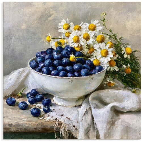 Styler Tiskana slika na platnu 32x32 cm Blueberry Bowl &amp;ndash; Slike