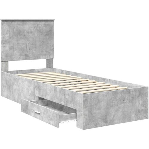  Okvir za krevet Betonski sivi i srebrna 75 x 190 cm Slike