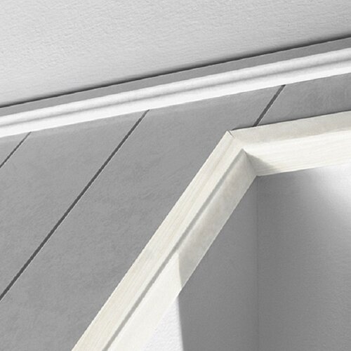 LOGOCLIC rubna lajsna kru&amp;scaron;ka bijela (2,6 m x 28 mm x 28 mm) Slike