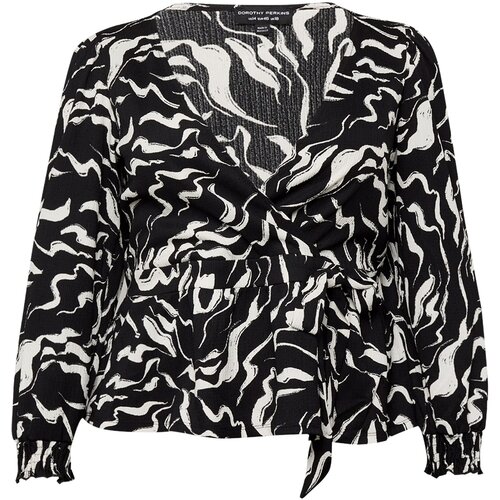 Dorothy Perkins Curve Bluza črna / bela Slike