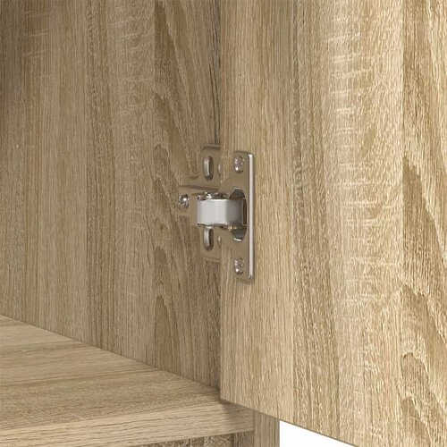  Komoda s ladicama i vratima sonoma hrast 70,5x34x74,5 cm Slike