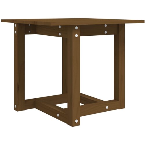 Maison Chic Klubska mizica - kavna mizica - Nizka mizica medeno rjava 50x50x45 trdna borovina, (21755331) Cene