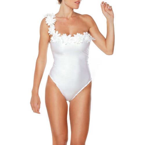 Luna Collection Ženski jednodelni kupaći kostim Fiorissima beli Cene