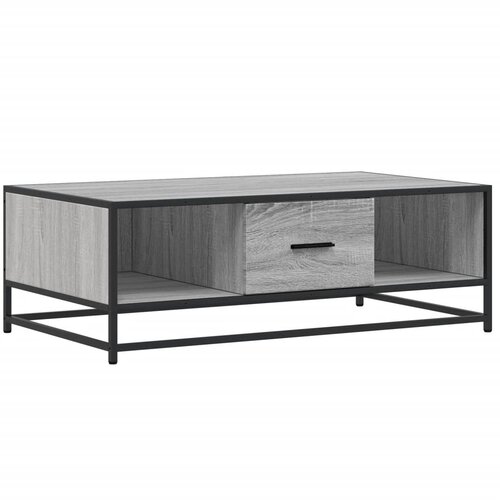 Maison Chic Klubska mizica - kavna mizica - Nizka mizica siva sonoma 100x57x35 cm inženirski les, (21753094) Slike