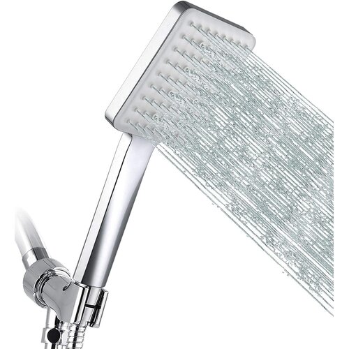 Dardanar Handheld high-pressure shower head with 6 spray patterns/settings Removable shower head with stretchable 59-inch 304 stainless steel hose and multi-an, (21062442) Cene