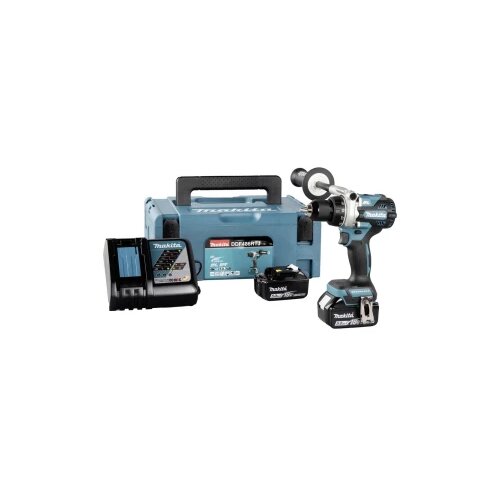 Makita Akumulatorska bušilica 18V / 5.0 Ah, 2 baterije + punjač u MAKPAC-u DDF486RTJ akumulatorska bušilica 18 V li-ion bez četkica Cijene