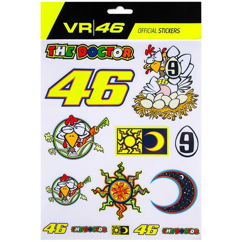 Vr46 Valentino Rossi Fiat Yamaha Heritage Sticker Set nalepke Cene