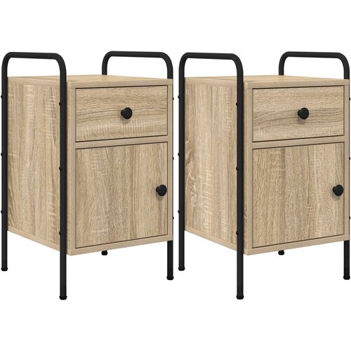 vidaXL Nočna omarica 2 kos Sonoma hrast 35 x 36,5 x 61 cm, (5000298656) Cene