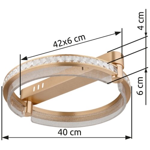 Globo 67196-36 - prigu&amp;scaron;iva LED plafonska svetiljka BLONDIE LED/36W/230V sa daljinskim upravljačem Slike
