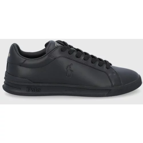 Polo Ralph Lauren Kožne cipele boja: crna
