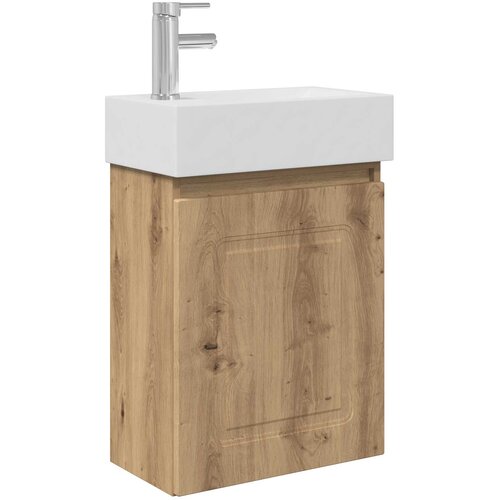 vidaXL Kopalniška omarica s tapo Artisan hrast 45,5 x 22,5 x 84 cm, (5000245598) Cene