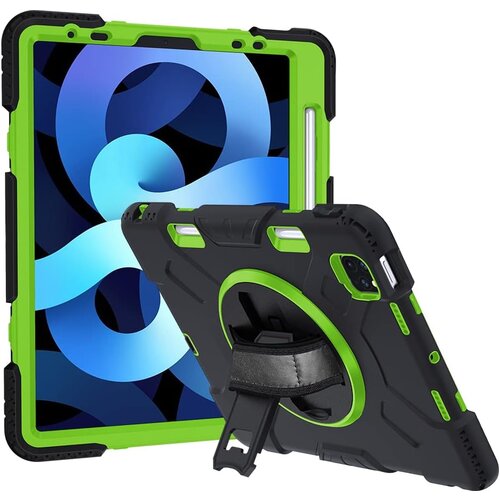 NIKCORP Ovitek za iPad Pro 11 s 360-stopinjskim vrtljivim stojalom, držalom za pisalo in zaščito pred udarci, trislojen, črn, (5000139041) Cene