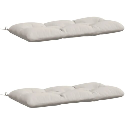  Jastučići za klupe - 2 dijela VIANEN 100% poliester Bijela - Bijela 100 x 60 x 12 cm Cijene