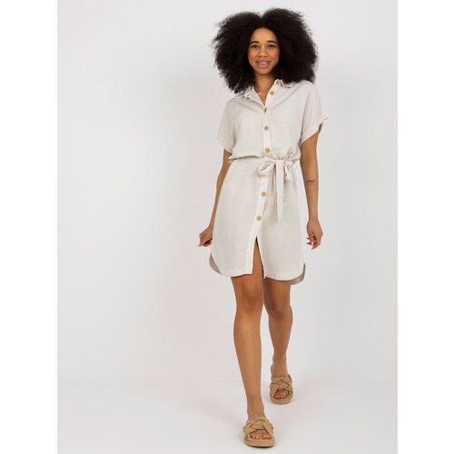RUE PARIS Dress-WN-SK-VE40.43P-light beige Cene