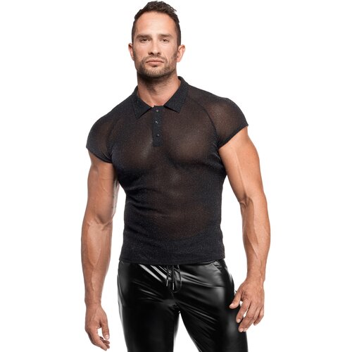 Noir Handmade H082 Onyx Veil Polo Black L Cene