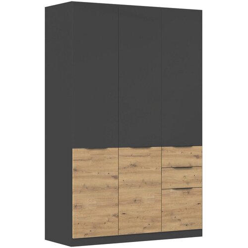 Modern Living Omara Za Oblačila Max, Temno Siva, Barva Hrasta Cene