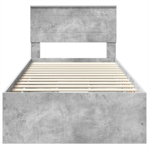  Krevetna konstrukcija s ladicama Betonski sivi 75 x 190 cm Slike