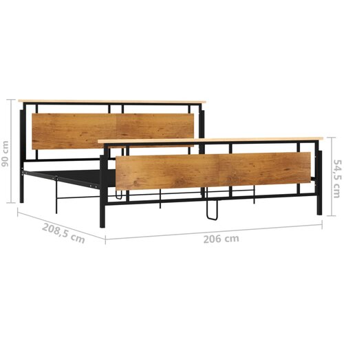  Okvir za krevet metalni 200 x 200 cm Slike