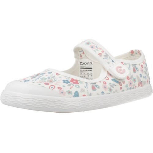 Conguitos Nizke superge Canvas Mary Jane Bela Slike