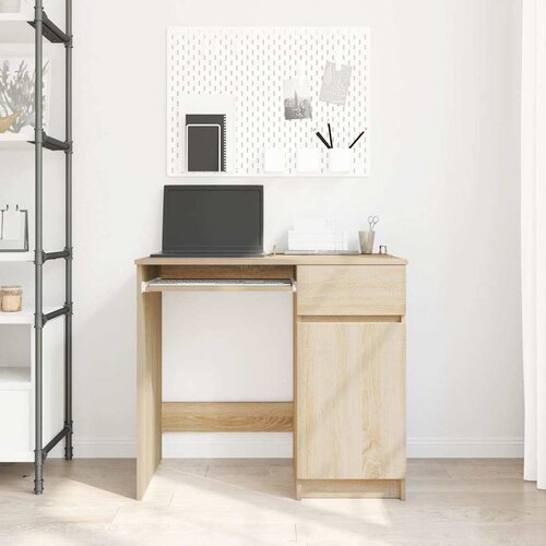  Radni stol sonoma hrast 86x49x76 cm konstruirano drvo Slike
