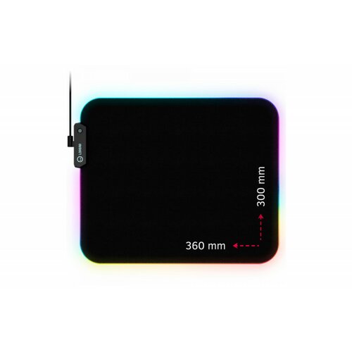 Lorgar steller 913, gaming mouse pad, high-speed surface, anti-slip rubber base, rgb backlight, usb connection, wp gameware support, size: 360mm x 300mm x 3mm, weight 0.250kg Slike