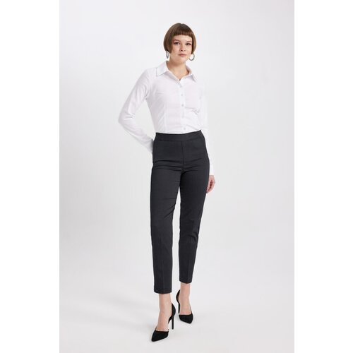 Defacto Valentina Sigaret Normal Waist Straight Leg Satin Trousers Slike