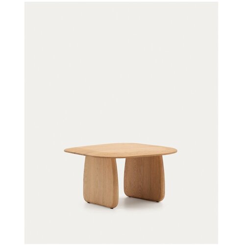 Kave Home Pomoćni stol od punog hrasta 70x71 cm Pirita &amp;ndash; Slike