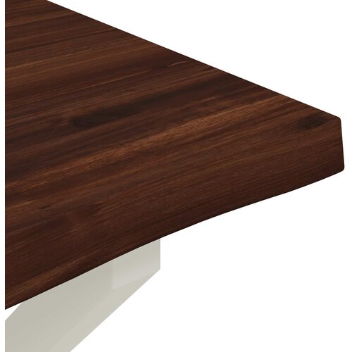  Stol za blagovanje s prirodnim rubom 140 x 80 x 75 cm Slike