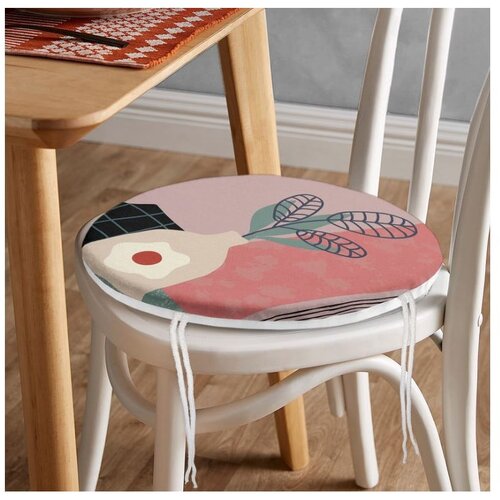Mila Home Sedežna blazina ø 42 cm Illustrated Flower – Cene