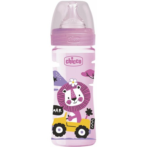 Chicco WB plastična flašica 250ml, silikon, roze ( A048501 ) Slike