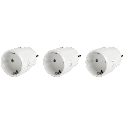 Deltaco SMART HOME mini utičnica, LED indicator, WiFi 2.4GHz, 1xCEE 7/3, 10A, timer, BIJELA (3-kom) Slike