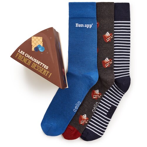 Celio Gift set of socks Dessert, 3pcs - Men's Cene