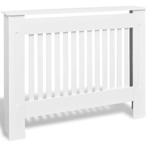  Pokrovi za radijator 2 kom bijeli mdf 112 cm Slike