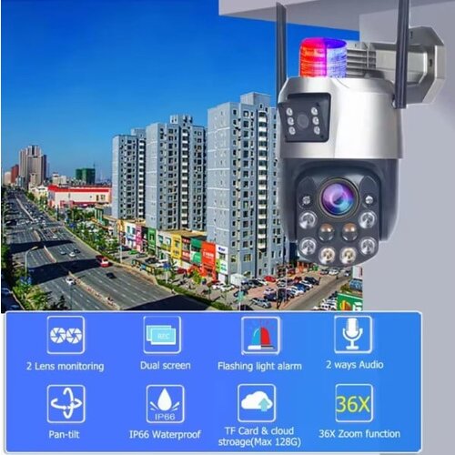  CAM-IP6MP-EP5-36X ZOOM GMB kamera 6 mpix microSD iCSee xmeye pro app Two-way voice PTZ ip66,2x3.6mm Cene