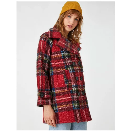 Koton Coat - Red - Double-breasted