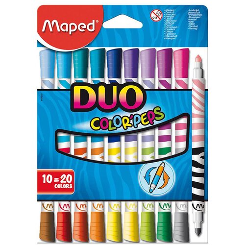 Maped Flomastri Color&apos;peps Duo, 10 kosov Cene