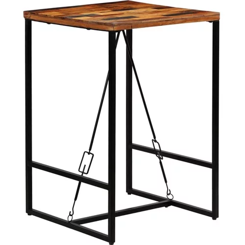 Barska miza iz trdnega predelanega lesa 70x70x106 cm