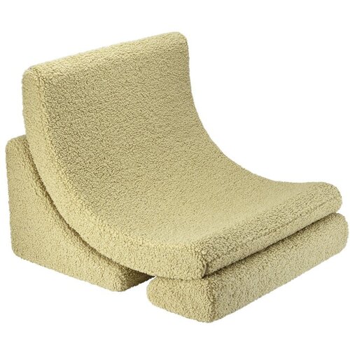 Wigiwama Zelen otro&amp;scaron;ki fotelj iz tkanine boucl&amp;eacute; Moon &amp;ndash; Slike