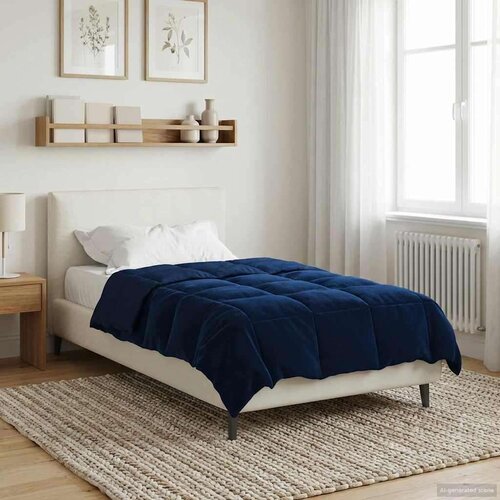  Zimska posteljnina Temno modra 140 x 220 cm Mikrovlakna, (5000284481) Cene