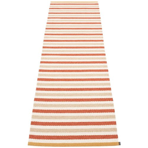 Pappelina opečnato oranžen/kremno bel zunanji in notranji tekač 70x240 cm teo brick &amp;ndash; Slike
