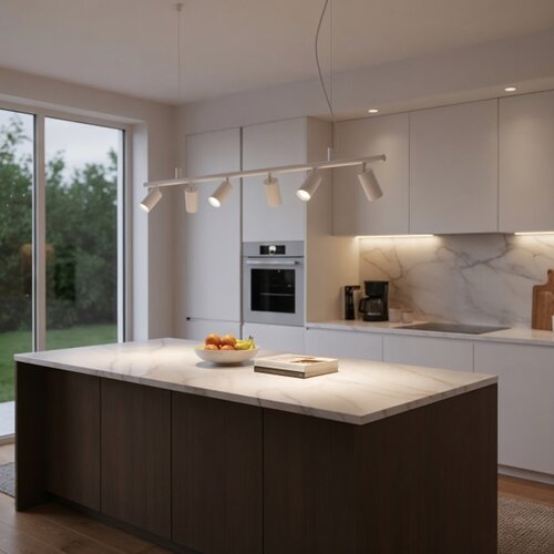Ideal Lux led luster na sajli dynamite 6xGU10/7W/230V cri 90 bela Slike