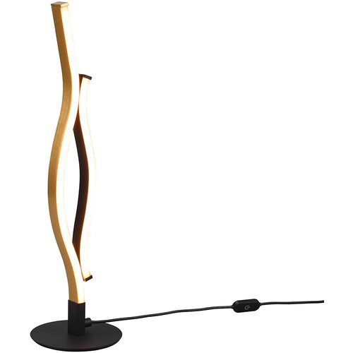 Trio Leuchten Design tafellamp zwart met goud incl. LED dimbaar - Blaze Slike