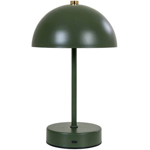 House Nordic Temno zelena LED namizna svetilka s kovinskim senčilom (vi&amp;scaron;ina 25 cm) Holt &amp;ndash; Slike