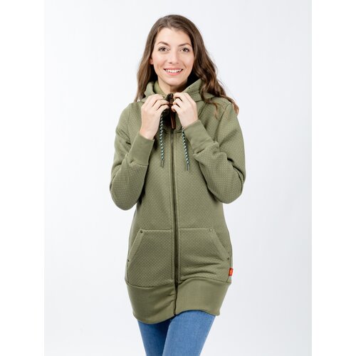 Glano Women&amp;#039;s elongated sweatshirt - green Slike