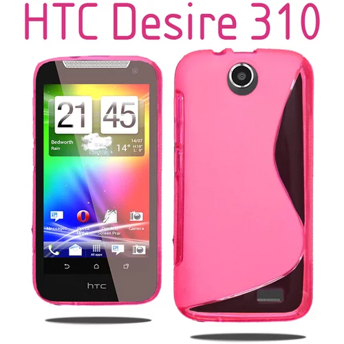  Gumijasti / gel etui S-Line za HTC Desire 310 - roza