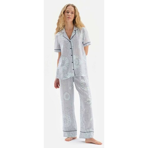 Dagi Pajama Set - Blue - Plain Slike