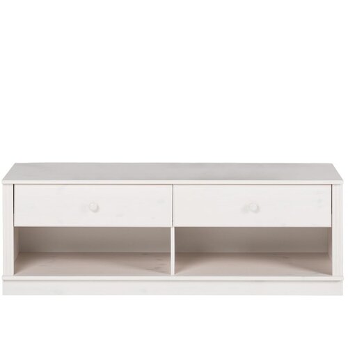 Støraa Bijela TV komoda od masivnog bora 137x47 cm Anita – Cene