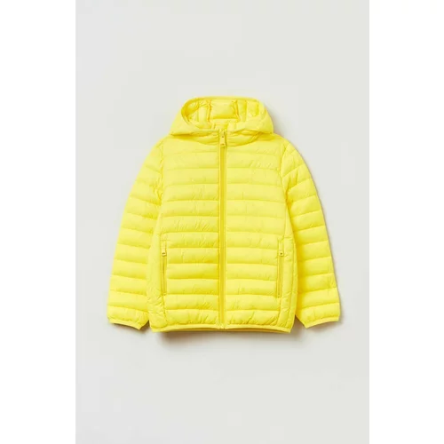 OVS Otroška jakna rumena barva