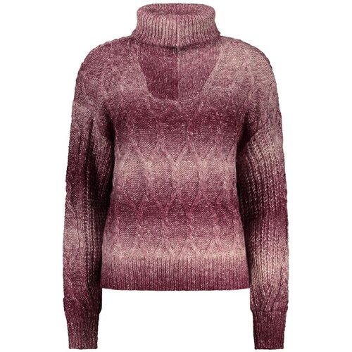 Desigual Otto ženski pulover s polovičnim zatvaračem ljubičasti Cijene